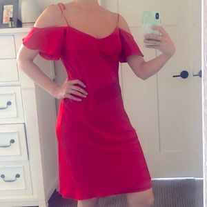 Red Flowy Sun Dress